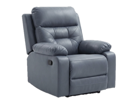 Blue manual recliner