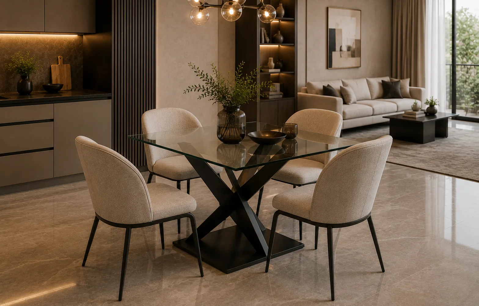 Four seater dining table