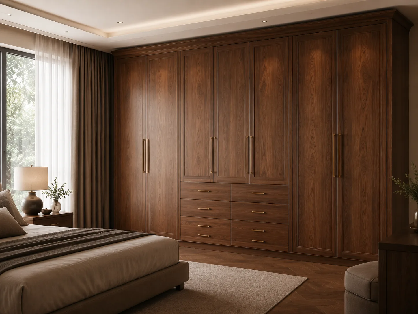 Luxury wardrobe with drawers