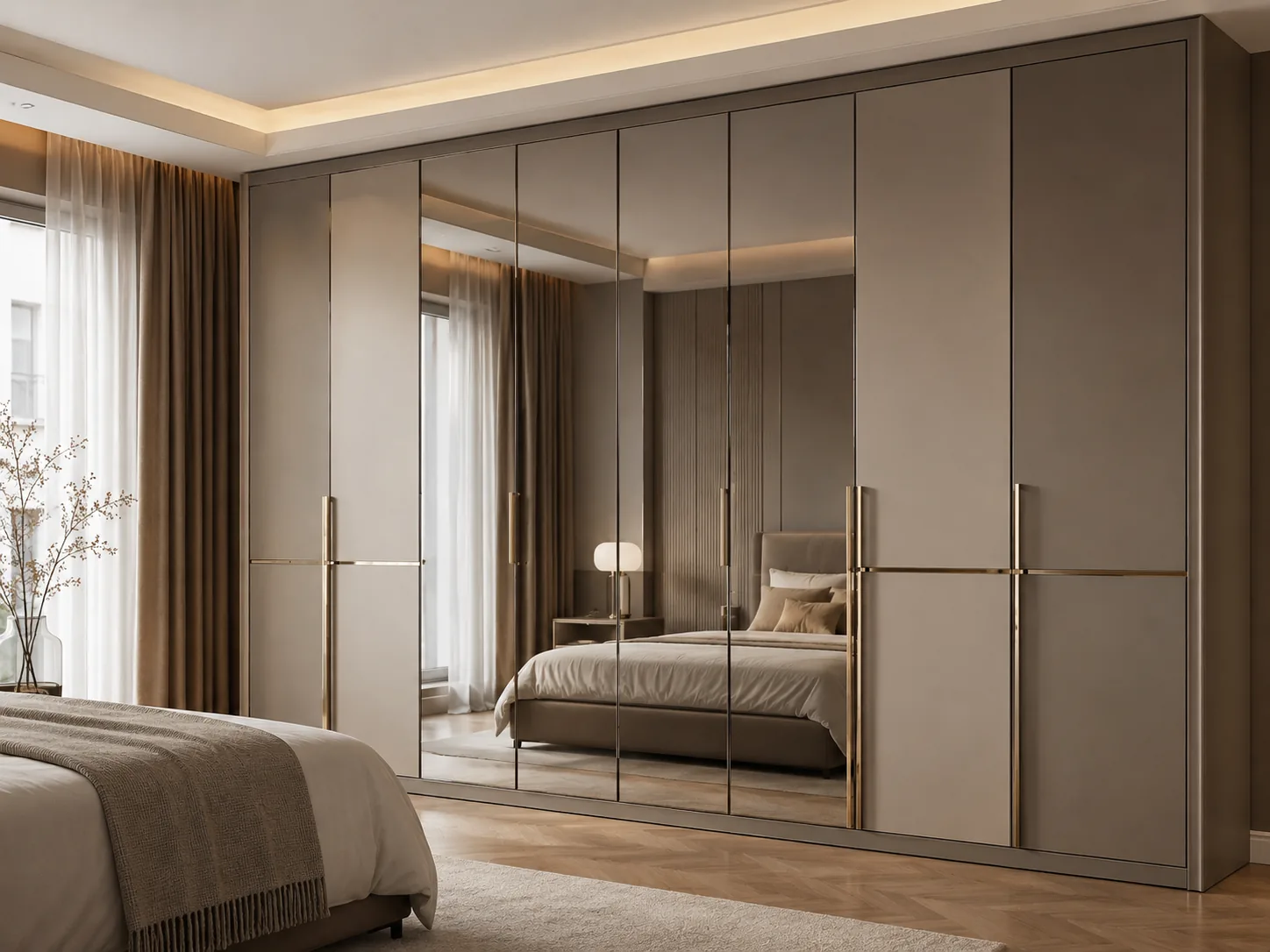 Mirrored wardrobe